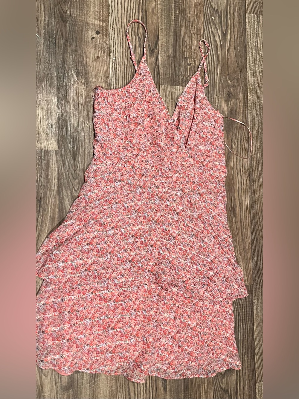 Skies Are Blue Dusty Rose Floral Slip Dress small